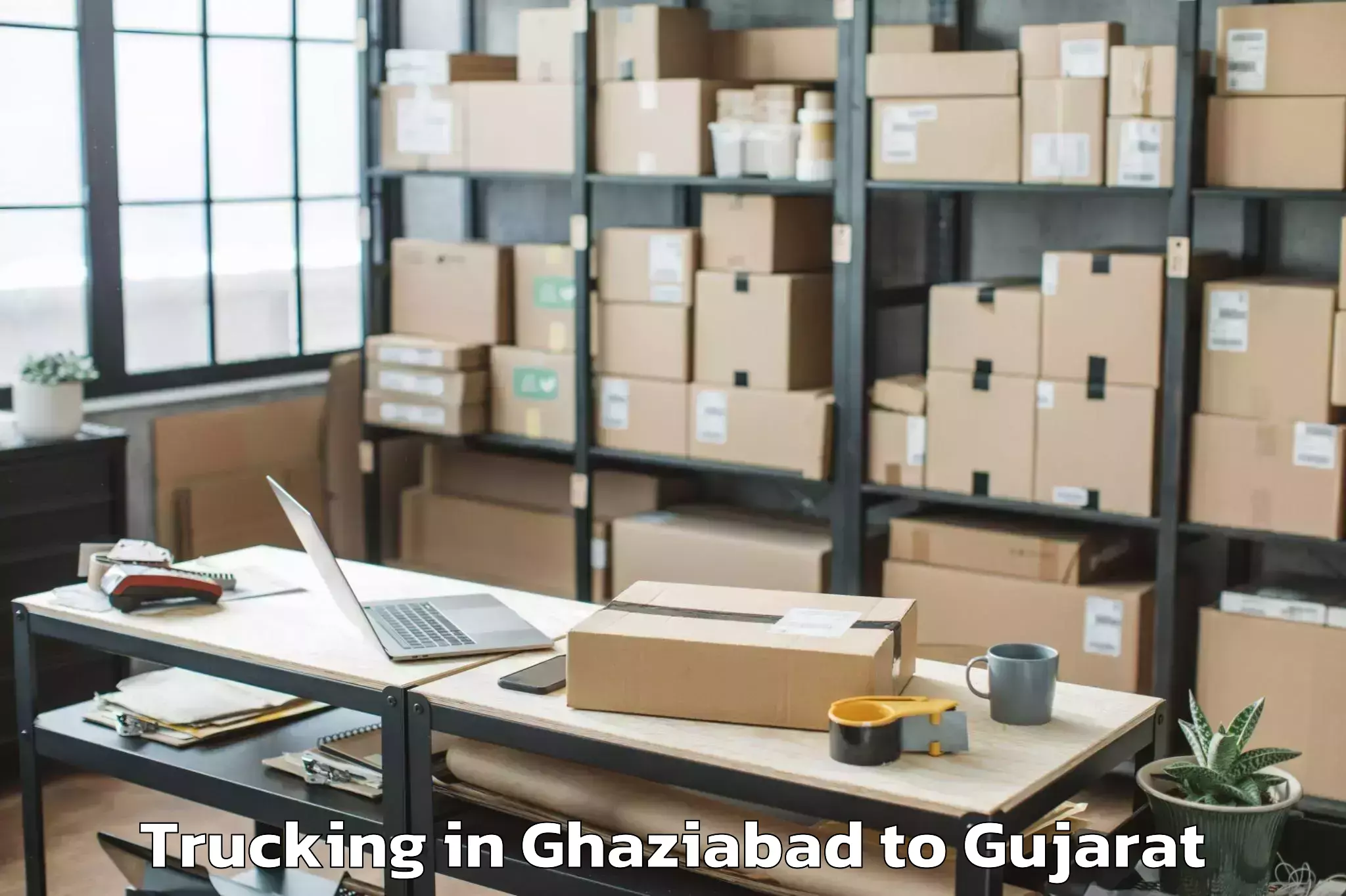 Easy Ghaziabad to Okha Trucking Booking